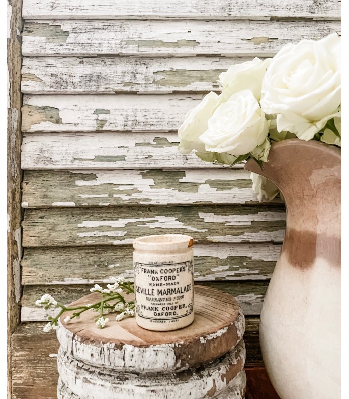 Antique English Ironstone - Very Rare Train Size Frank Cooper Marmalade crock